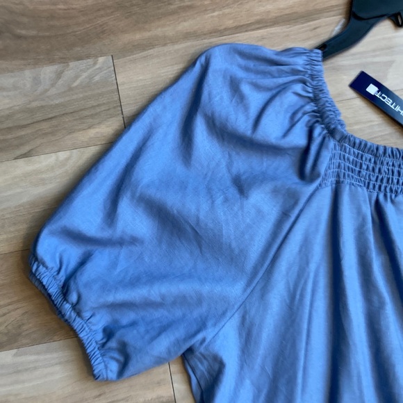 Architect top peasant blouse shirt vibe smock detail boho business casual 3X - Picture 14 of 15